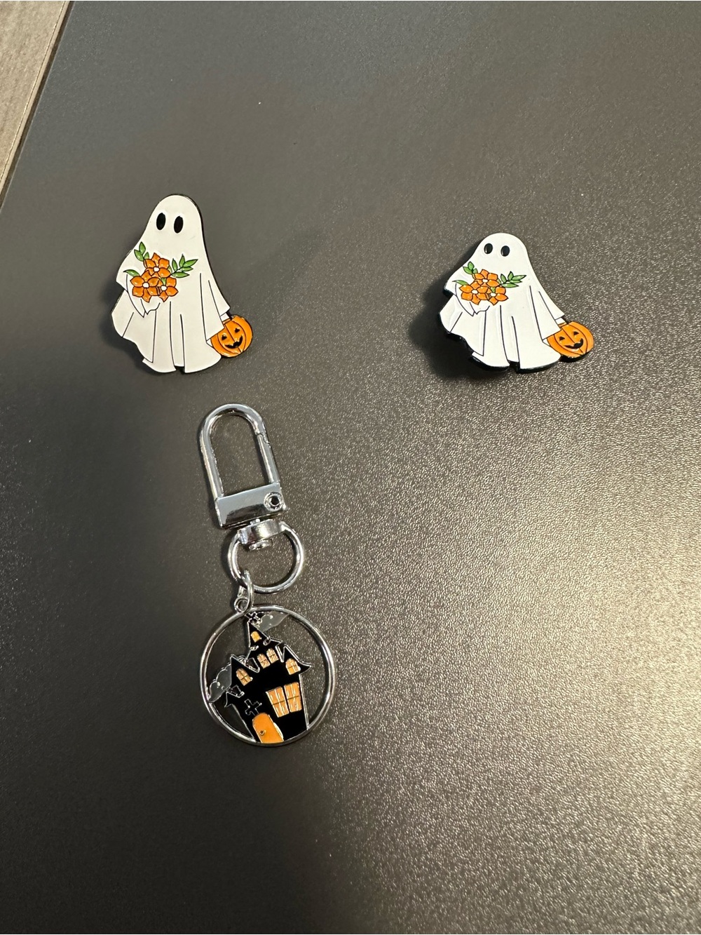 Halloween Pin And Keychain Lot New
